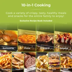 Xpress Pro Combo 2000W 11 Litre 10-in-1 Digital Air Fryer Oven With Rotisserie -Kitchen Supplies Store fit 1013