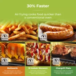 Xpress Pro Combo 2000W 11 Litre 10-in-1 Digital Air Fryer Oven With Rotisserie -Kitchen Supplies Store fit 1018