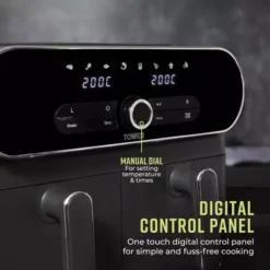 Vortx Elite 10.4L Duo Basket Digital Air Fryer -Kitchen Supplies Store fit 1042