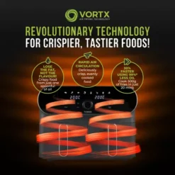 Vortx Elite 10.4L Duo Basket Digital Air Fryer -Kitchen Supplies Store fit 1044