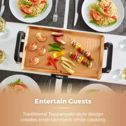 Cerasure+ Copper Electric Teppanyaki Grill Copper -Kitchen Supplies Store fit 1101