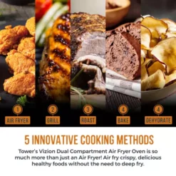 Vortx Vizion 11L Digital Dual Air Fryer Oven -Kitchen Supplies Store fit 1107