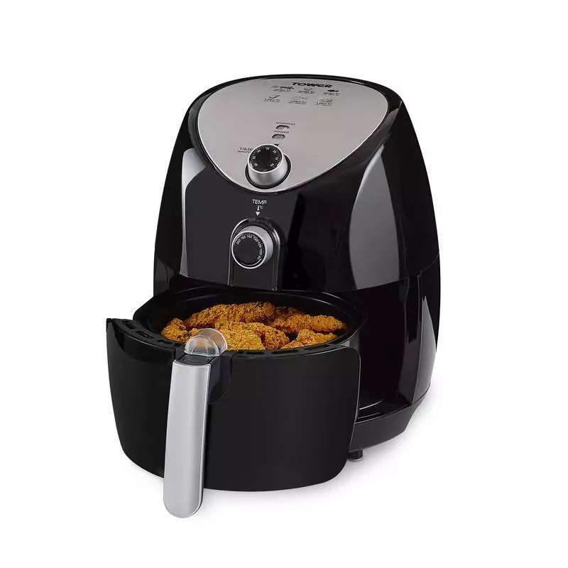 Rose Gold 1500W 4.3 Litre Manual Air Fryer 4 Rose Gold 1500W 4.3 Litre Manual Air Fryer - Image 2