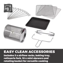 12 Litre Manual Air Fryer Oven -Kitchen Supplies Store fit 1196