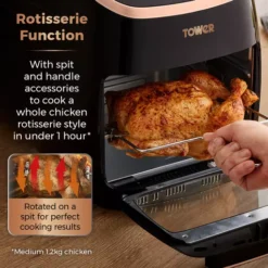 Xpress Pro 2000w 11 Litre 5-in-1 Rose Gold Digital Air Fryer Oven -Kitchen Supplies Store fit 1202