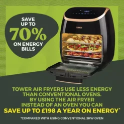 Xpress Pro 2000w 11 Litre 5-in-1 Rose Gold Digital Air Fryer Oven -Kitchen Supplies Store fit 1203