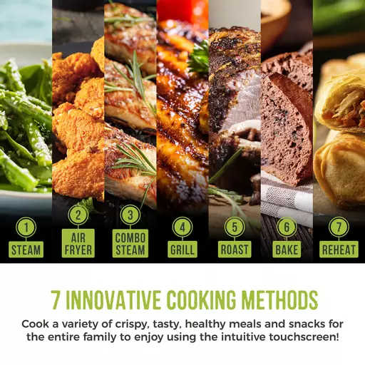 Vortx 1700W 7L Steam Air Fryer Black Digital 5 Vortx 1700W 7L Steam Air Fryer Black Digital - Image 3