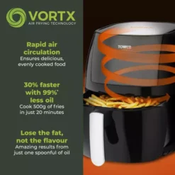 Vortx Vizion 7L Digital Air Fryer -Kitchen Supplies Store fit 1236