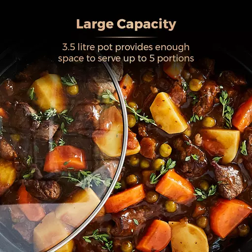 Infinity 3.5 Litre Slow Cooker With Rose Gold Accents 6 Infinity 3.5 Litre Slow Cooker With Rose Gold Accents - Image 4