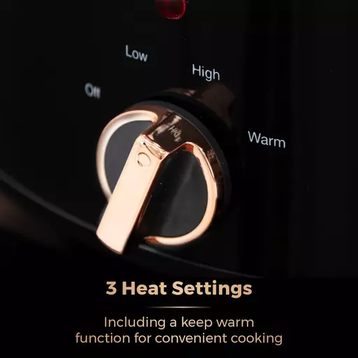 Infinity 3.5 Litre Slow Cooker With Rose Gold Accents 8 Infinity 3.5 Litre Slow Cooker With Rose Gold Accents - Image 6