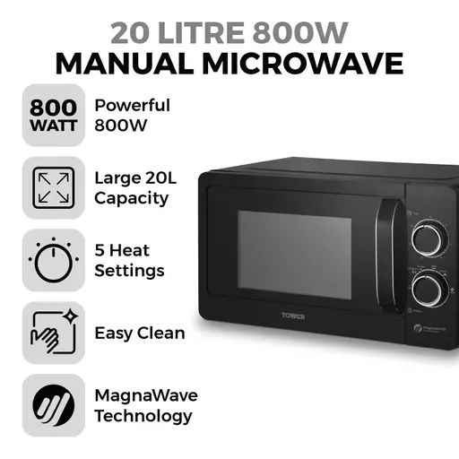 20L 800W Manual Microwave 4 20L 800W Manual Microwave - Image 2