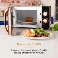 Rose Gold 800W 20 Litre Manual Microwave -Kitchen Supplies Store fit 1270