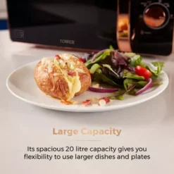 Rose Gold 800W 20 Litre Manual Microwave -Kitchen Supplies Store fit 1271