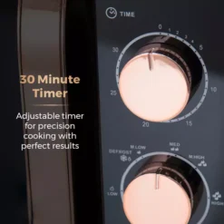 Rose Gold 800W 20 Litre Manual Microwave -Kitchen Supplies Store fit 1273