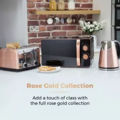 Rose Gold 800W 20 Litre Manual Microwave -Kitchen Supplies Store fit 1276