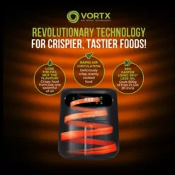 Vortx 3L Air Fryer With Colour Digital Display -Kitchen Supplies Store fit 129