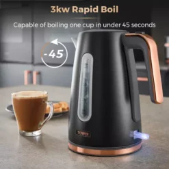 Cavaletto 1.7 Litre Jug Kettle With Rose Gold Accents -Kitchen Supplies Store fit 1326