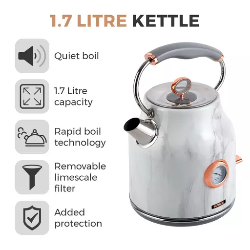 Bottega Marble 1.7 Litre Kettle 4 Bottega Marble 1.7 Litre Kettle - Image 2
