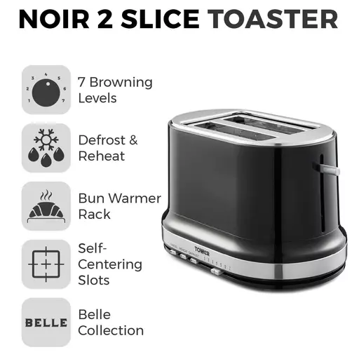 Belle Collection 2 Slice Toaster 4 Belle Collection 2 Slice Toaster - Image 2