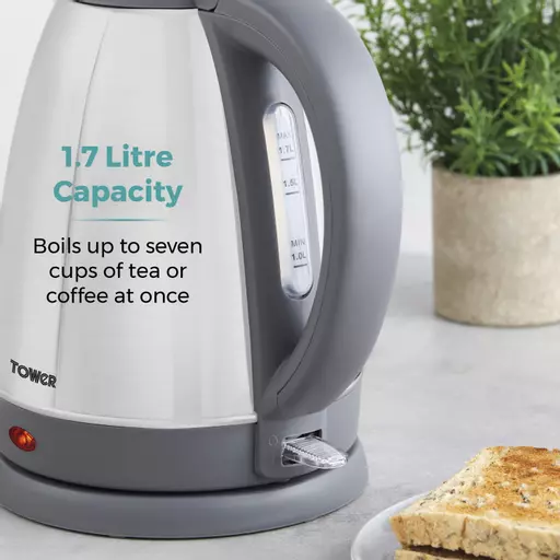 Presto 1.7 Litre Brushed Stainless Steel Kettle 6 Presto 1.7 Litre Brushed Stainless Steel Kettle - Image 4