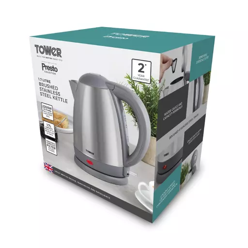 Presto 1.7 Litre Brushed Stainless Steel Kettle 11 Presto 1.7 Litre Brushed Stainless Steel Kettle - Image 9