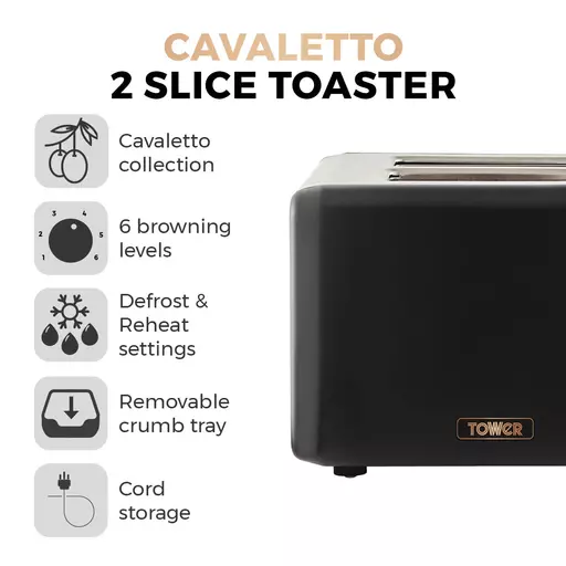 Cavaletto 2 Slice Stainless Steel Toaster 4 Cavaletto 2 Slice Stainless Steel Toaster - Image 2