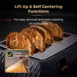 Empire 4 Slice Toaster -Kitchen Supplies Store fit 1465