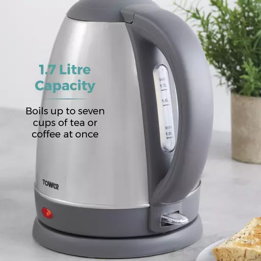 Presto 1.7 Litre Polished Stainless Steel Kettle 6 Presto 1.7 Litre Polished Stainless Steel Kettle - Image 4