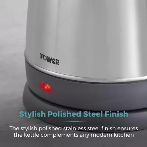 Presto 1.7 Litre Polished Stainless Steel Kettle 9 Presto 1.7 Litre Polished Stainless Steel Kettle - Image 7