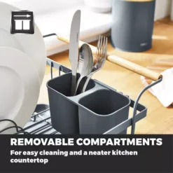 Scandi Dish Rack With Wooden Handles -Kitchen Supplies Store fit 1549