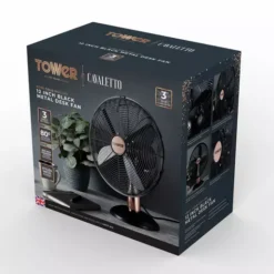 Cavaletto 12 Inch Metal Desk Fan -Kitchen Supplies Store fit 1561