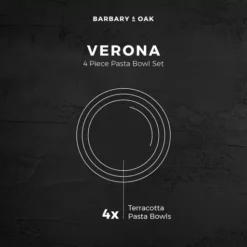 Verona Pasta Bowls Set Of 4 -Kitchen Supplies Store fit 1631