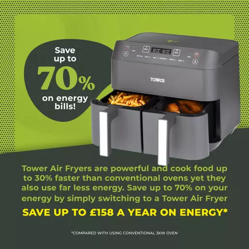 Vortx Dual Basket Air Fryer With 6 Pre-Set Functions 7.6 Litre 9 Vortx Dual Basket Air Fryer With 6 Pre-Set Functions 7.6 Litre - Image 7