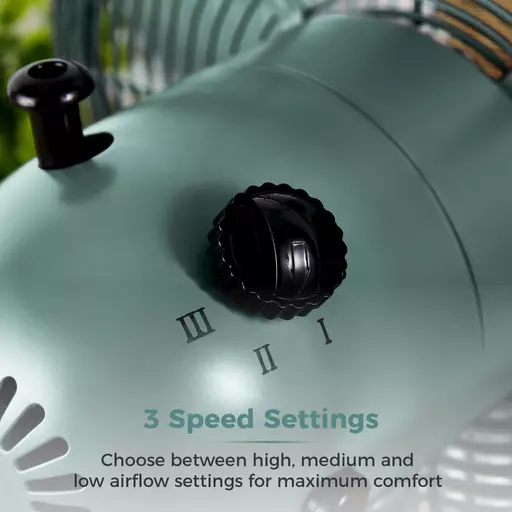 Scandi 12" Metal Desk Fan 5 Scandi 12" Metal Desk Fan - Image 3