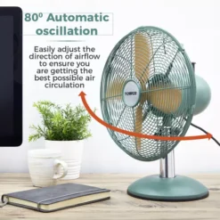 Scandi 12" Metal Desk Fan 16 Scandi 12" Metal Desk Fan -Kitchen Supplies Store fit 1665