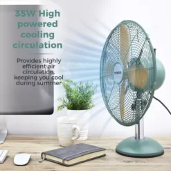 Scandi 12" Metal Desk Fan 17 Scandi 12" Metal Desk Fan -Kitchen Supplies Store fit 1666
