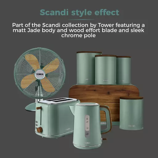 Scandi 12" Metal Desk Fan 8 Scandi 12" Metal Desk Fan - Image 6