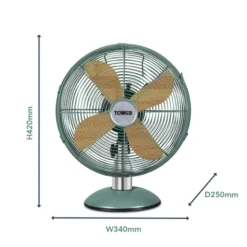 Scandi 12" Metal Desk Fan 20 Scandi 12" Metal Desk Fan -Kitchen Supplies Store fit 1669