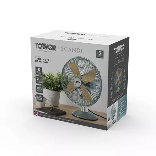 Scandi 12" Metal Desk Fan 12 Scandi 12" Metal Desk Fan - Image 10