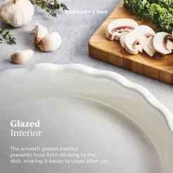 Foundry 27cm Ceramic Pie Dish 21 Foundry 27cm Ceramic Pie Dish -Kitchen Supplies Store fit 1677