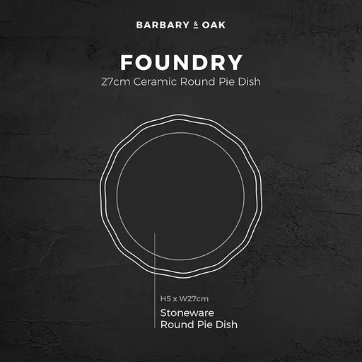 Foundry 27cm Ceramic Pie Dish 12 Foundry 27cm Ceramic Pie Dish - Image 10