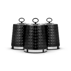 Solitaire Set Of 3 Canisters