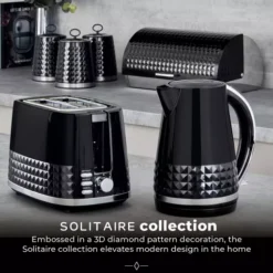 Solitaire Set Of 3 Canisters -Kitchen Supplies Store fit 1694
