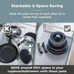 Freedom 8 Piece Cookware Bundle -Kitchen Supplies Store fit 1707