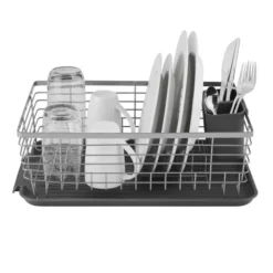 Compact Dishrack With Cutlery Holder