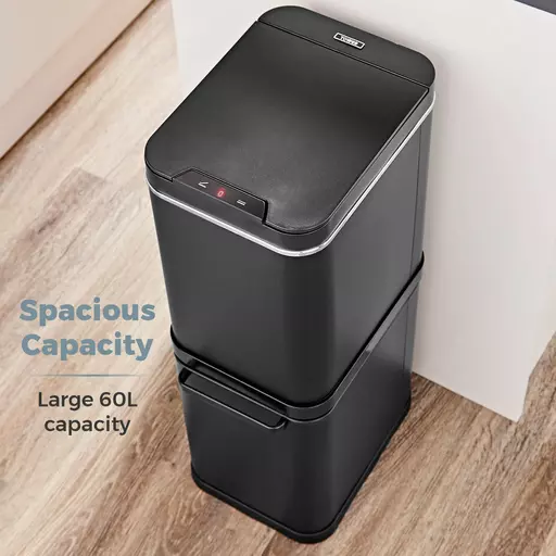 Freedom 50 Litre Stainless Steel Dual Recycling Bin 6 Freedom 50 Litre Stainless Steel Dual Recycling Bin - Image 4