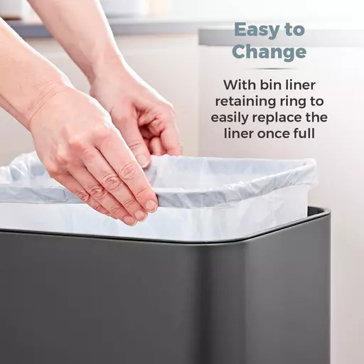 Freedom 50 Litre Stainless Steel Dual Recycling Bin 8 Freedom 50 Litre Stainless Steel Dual Recycling Bin - Image 6