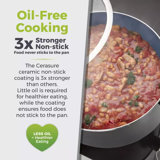 Cerasure 24cm Casserole Graphite 6 Cerasure 24cm Casserole Graphite - Image 4