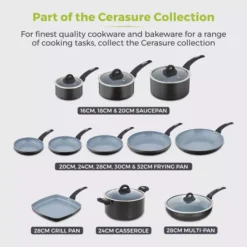 Cerasure 24cm Casserole Graphite 23 Cerasure 24cm Casserole Graphite -Kitchen Supplies Store fit 1755