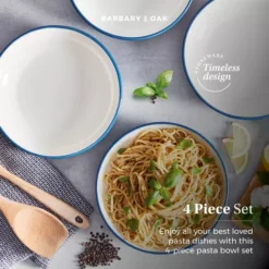 Foundry Pasta Bowls Set Of 4 -Kitchen Supplies Store fit 1762
